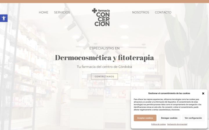 Screenshot του farmaciaconcepcion.es