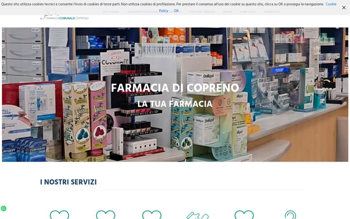 Screenshot of farmaciacopreno.com