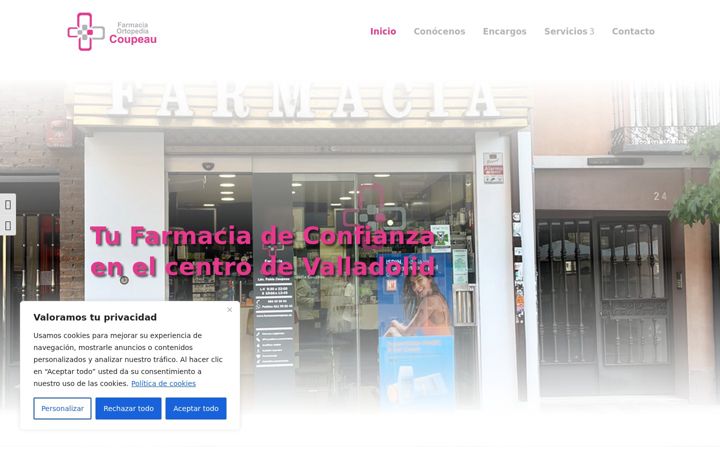 Screenshot του farmaciacoupeau.es