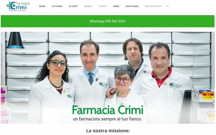 Screenshot of farmaciacrimi.com
