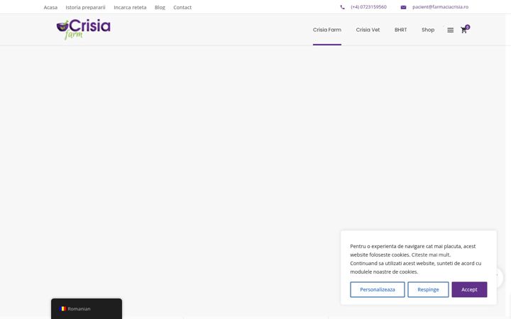 Screenshot of farmaciacrisia.ro