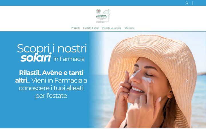 Screenshot of farmaciacristini.com