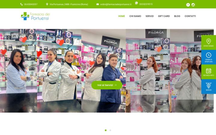 Screenshot of farmaciadeiportuensi.it