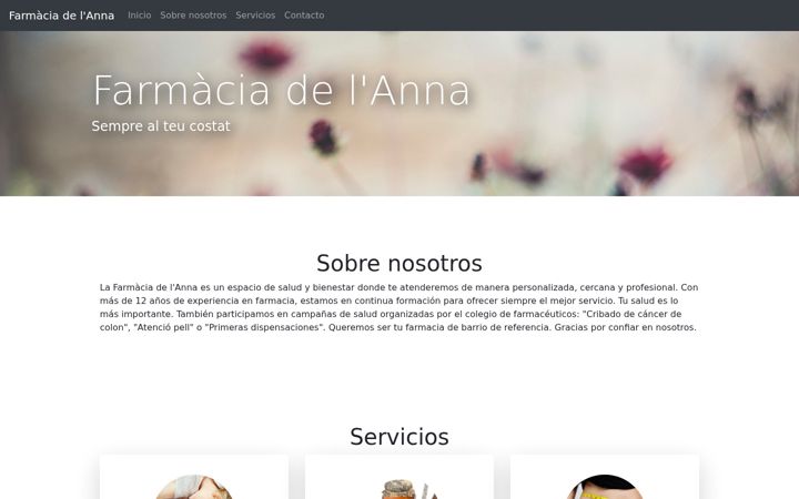 Screenshot of farmaciadelanna.com
