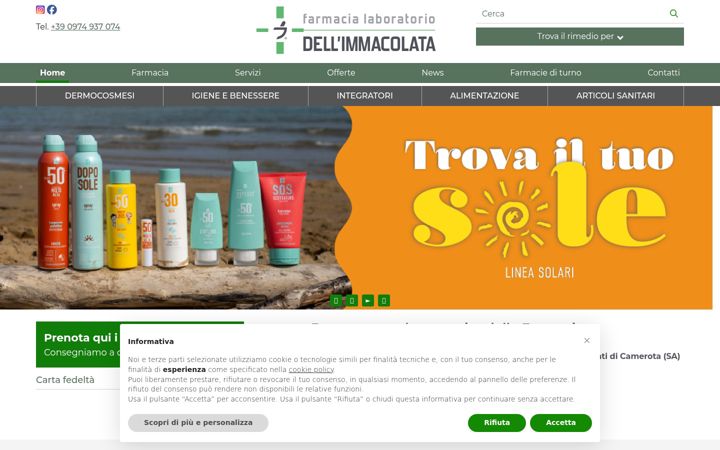 Screenshot of farmaciadellomo.com