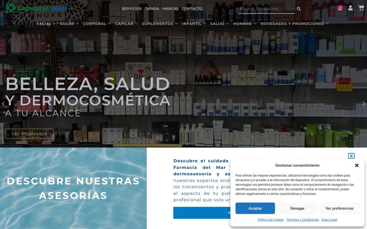 Screenshot of farmaciadelmarfuengirola.com
