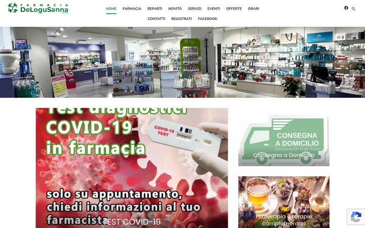 Snimka zaslona za farmaciadelogupula.it
