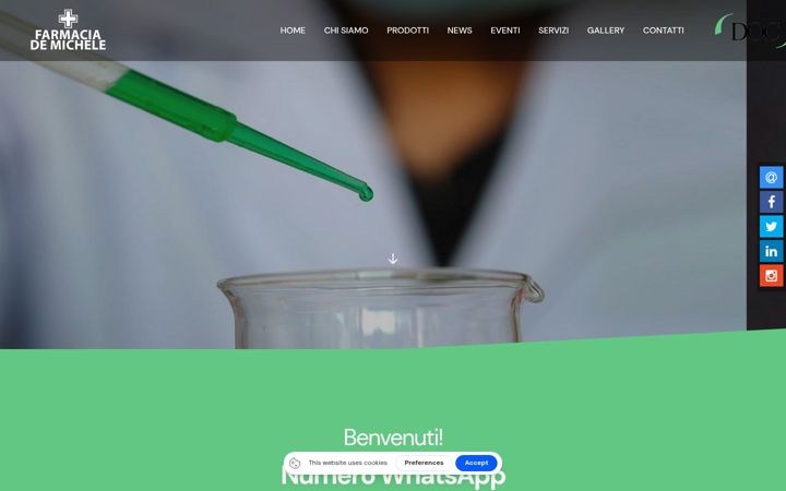 Screenshot of farmaciademichele.it