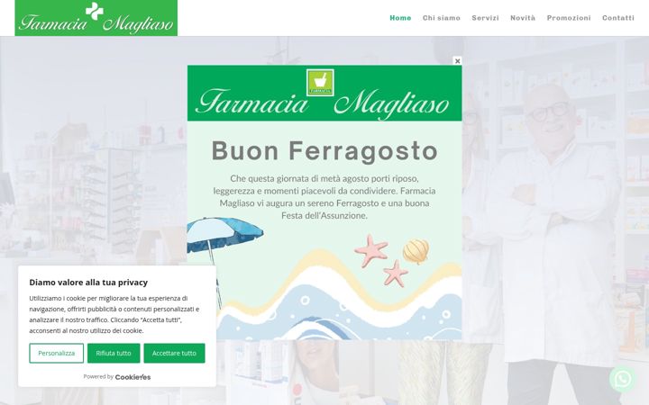 Screenshot of farmaciadimagliaso.ch