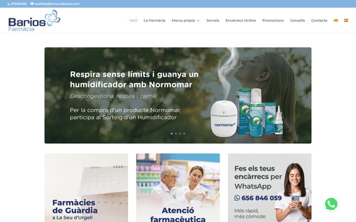 Screenshot of farmaciadoctorabarios.com