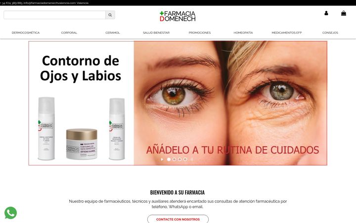 Screenshot of farmaciadomenech.es