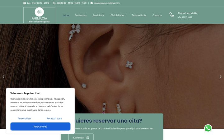 Screenshot του farmaciaelenaberengena.es