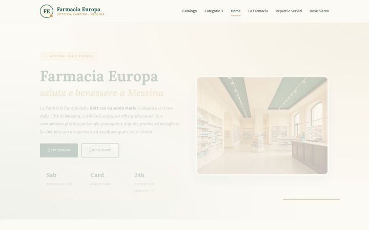 Screenshot of farmaciaeuropa-messina.it