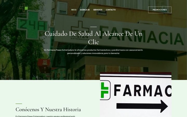 Screenshot of farmaciaextremadura124.es