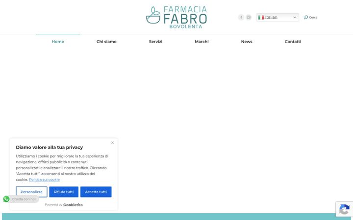 Screenshot of farmaciafabrobovolenta.it