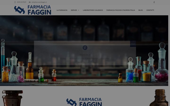 Capture d'écran de farmaciafaggin.it