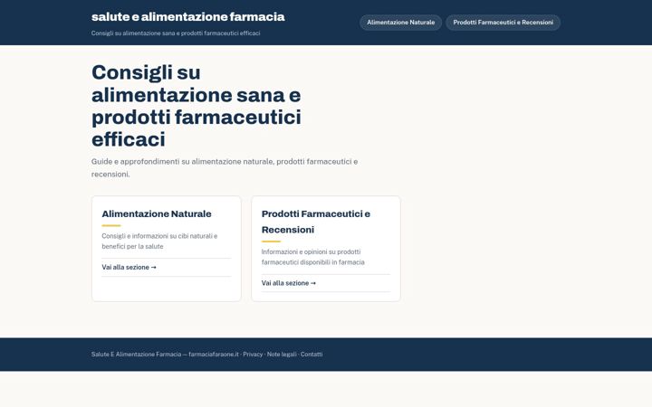 Capture d'écran de farmaciafaraone.it