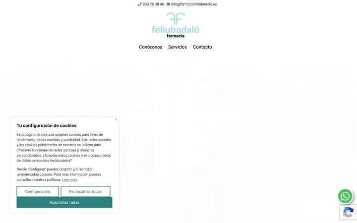 Screenshot of farmaciafeliubadalo.es