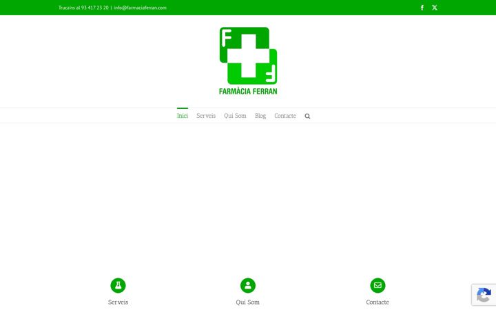 Screenshot of farmaciaferran.com