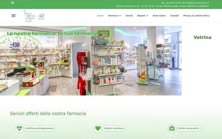 Ekraanipilt saidist farmaciafranzosi.it