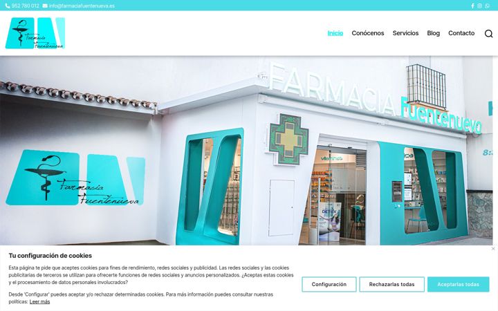 Screenshot of farmaciafuentenueva.es