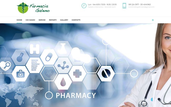 Ekraanipilt saidist farmaciagalenosanvalentinotorio.it