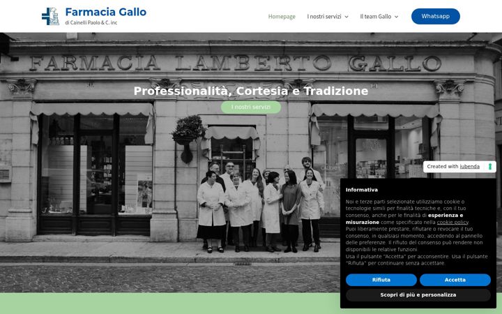 Screenshot of farmaciagallo.com