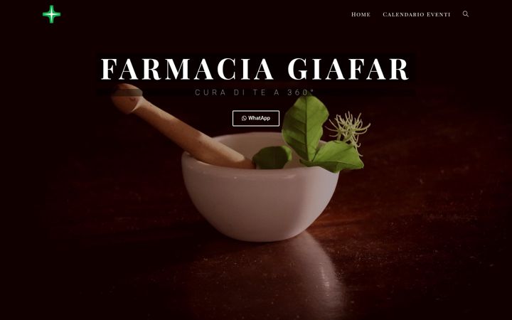 Captura de pantalla de farmaciagiafar.it
