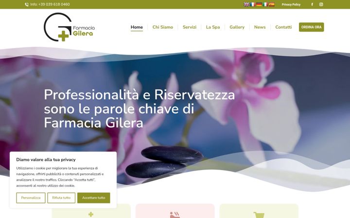 Screenshot of farmaciagilera.com