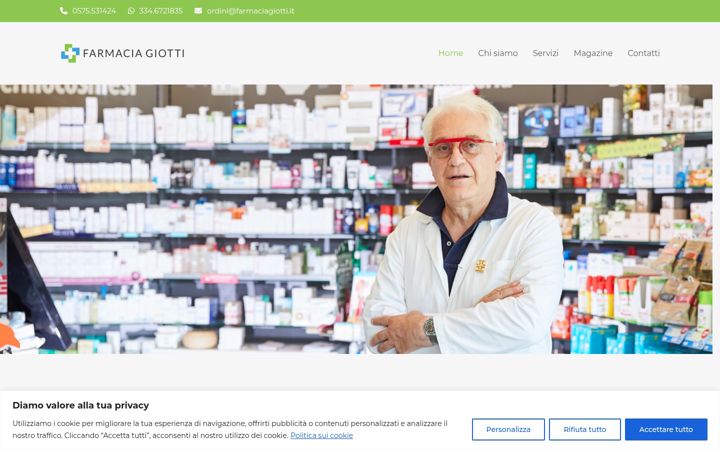 Screenshot of farmaciagiotti.it