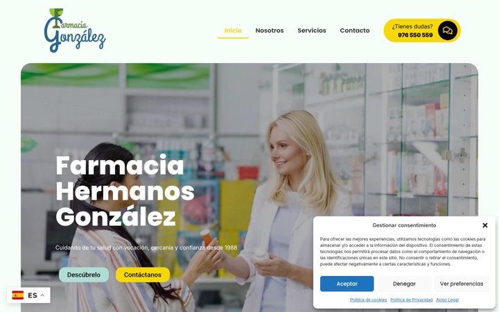 Screenshot of farmaciagonzalez.com