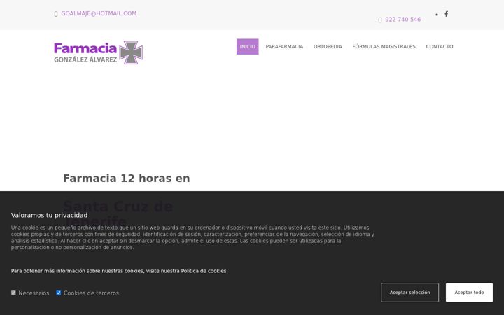 Screenshot of farmaciagonzalezalvarez.com