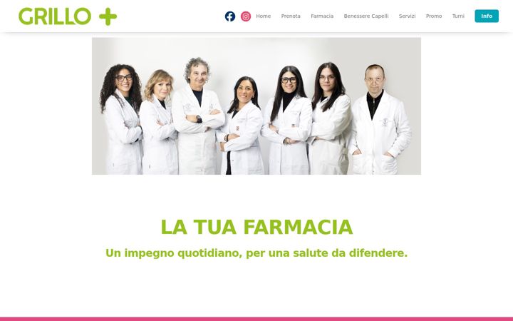 Screenshot of farmaciagrillo.it