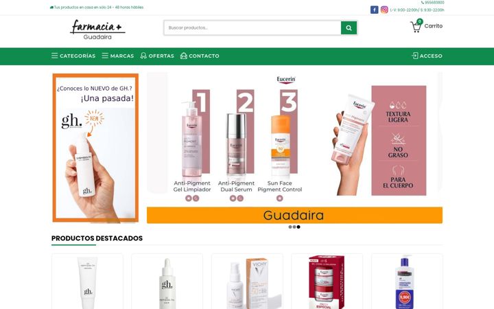 Screenshot of farmaciaguadaira.com