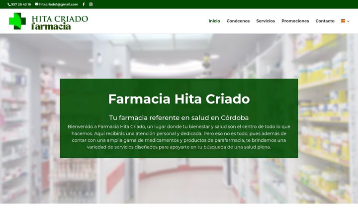 Screenshot of farmaciahitacriado.es