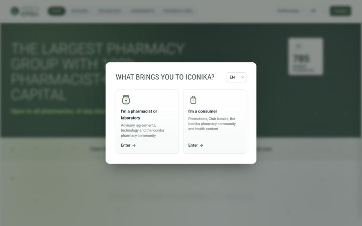 Screenshot of farmaciaiconika.com