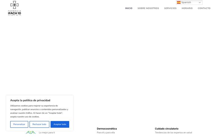 Screenshot of farmaciaifach10.com