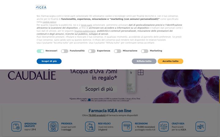 Screenshot of farmaciaigea.com