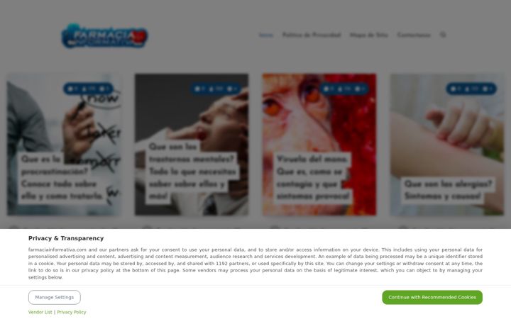 Screenshot of farmaciainformativa.com