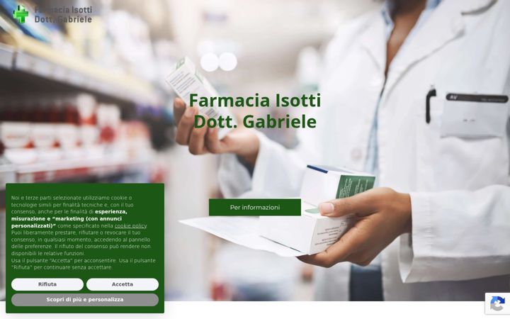 Screenshot of farmaciaisotti.it