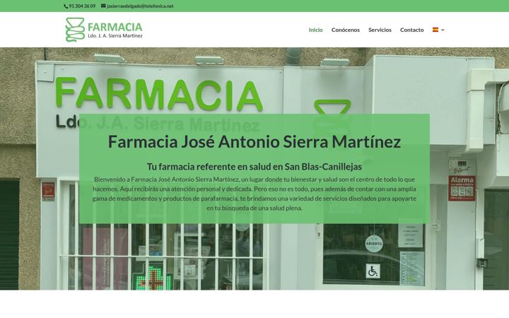 Screenshot of farmaciajasierra.es