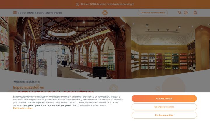 Screenshot of farmaciajimenez.com
