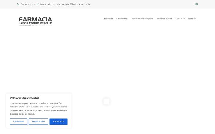 Screenshot του farmacialaboratorioperello.es