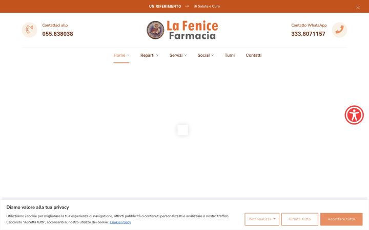 Screenshot of farmacialafenice.it