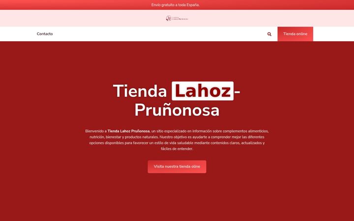 Screenshot του farmacialahoz-prunonosa.es