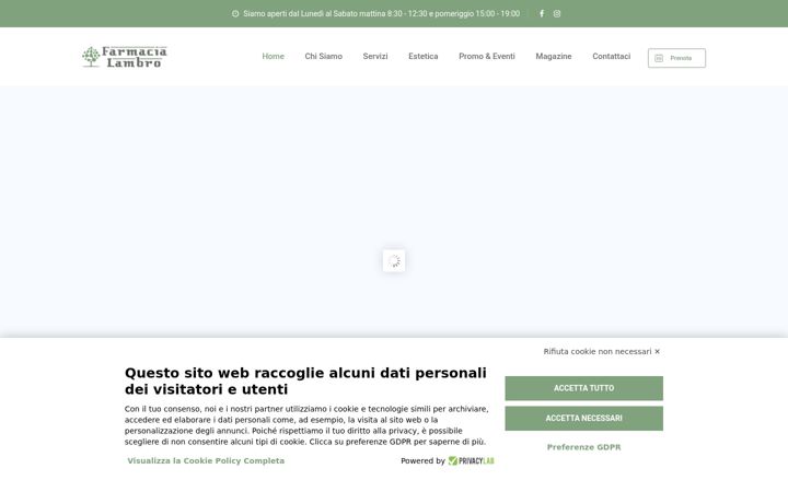 Ekraanipilt saidist farmacialambro.it
