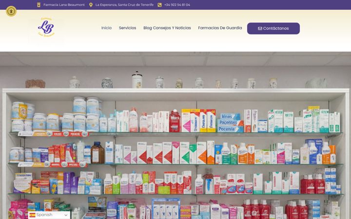 Screenshot of farmacialana.com