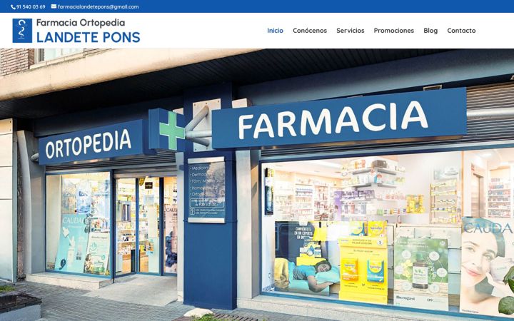Screenshot του farmacialandeteponscb.es