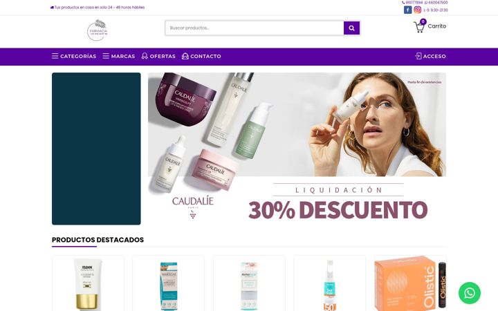 Screenshot του farmacialaspalmas58.es