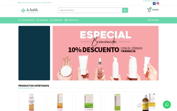 Screenshot του farmacialatauleta.es